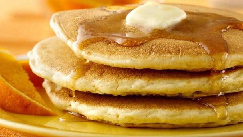 Delicious pancakes. Join us us for the Knigths of Columbus Fundraising Pancake Breakfast at Church of the Resurrection benefiting St. Vincent Catholic Charities