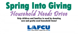 LAFCU Spring Into Giving Drive